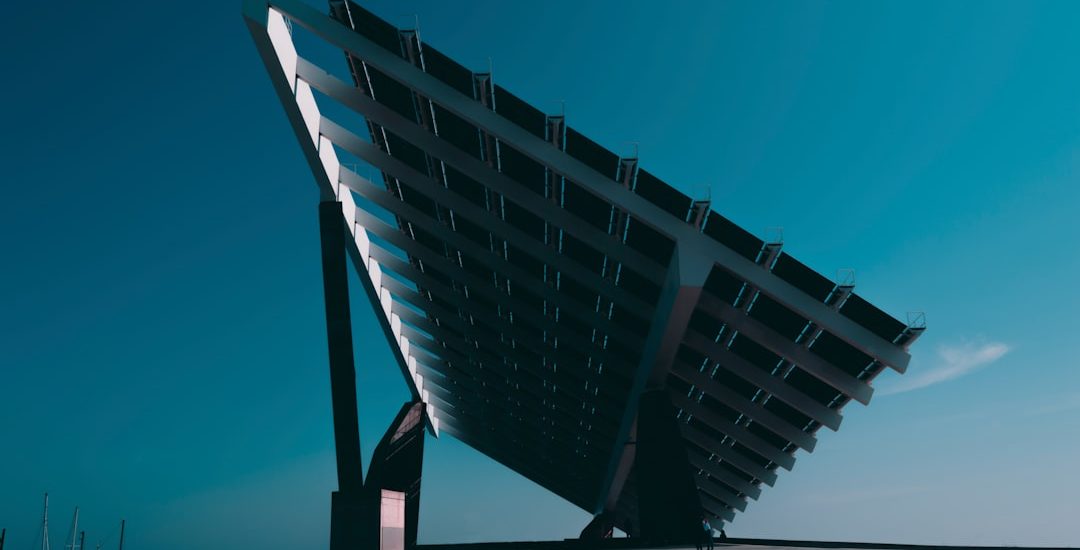 black and silver solar panel